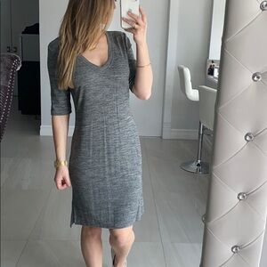 Grey Slit Dress